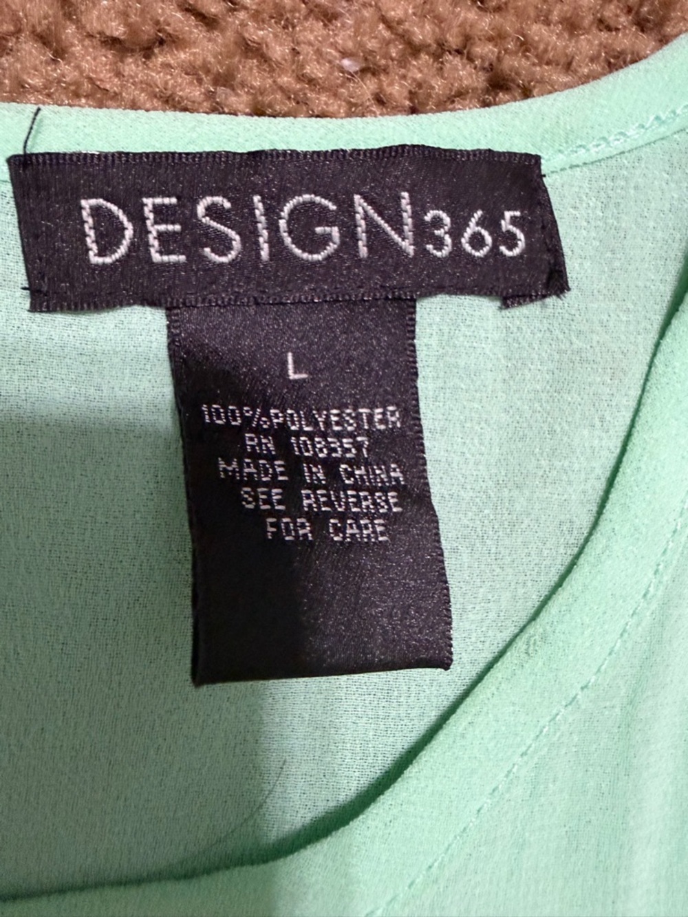 Layered Pintuck Sleeveless blouse - Mint Size Large - Picture 3 of 8